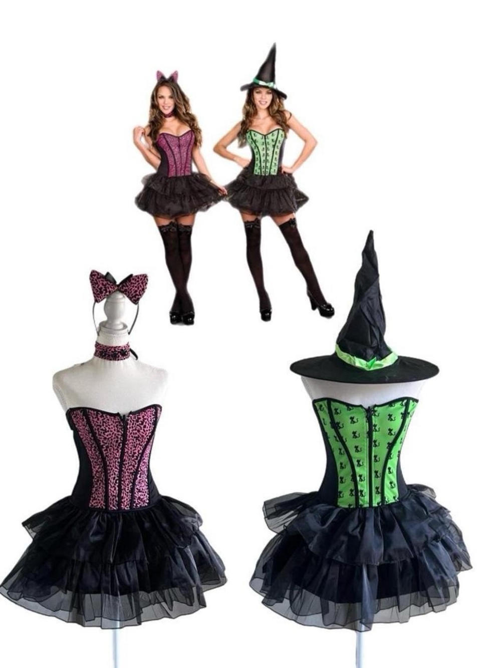 2000s Dreamgirl y2k Deadstock Under My Spell 1 witch kitty cat costume Halloween